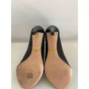 Leather open toe boots Prada