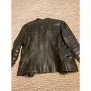 Leather biker jacket Prada