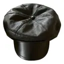 Leather cap Prada