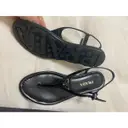 Leather flip flops Prada