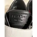 Leather trainers Prada