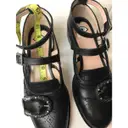 Queercore leather flats Gucci