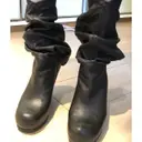Leather western boots Rick Owens