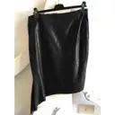 Buy Roberto Cavalli Leather mid-length skirt online