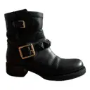 Rockstud leather biker boots Valentino Garavani
