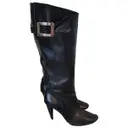 Leather riding boots Roger Vivier