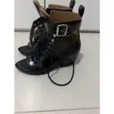 Rylee leather open toe boots Chloé