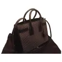 Saint Laurent Black Leather Handbag Sac de Jour for sale