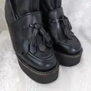 Leather mocassin boots Sacai