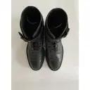 Leather buckled boots Saint Laurent