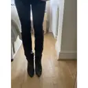 Leather cowboy boots Saint Laurent