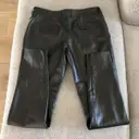 Leather chino pants Saint Laurent