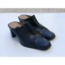 Saks Fifth Avenue Collection Leather mules for sale