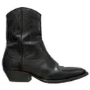 Leather ankle boots Sandro