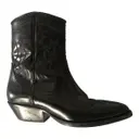 Leather western boots Sandro