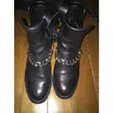 Sandro Leather biker boots for sale