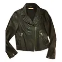 Leather biker jacket Sandro