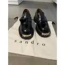 Leather flats Sandro