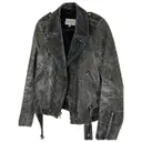 Leather jacket Sandro