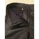 Leather straight pants Sandro