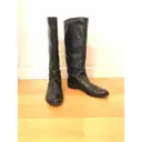 Buy Sergio Rossi Leather riding boots online