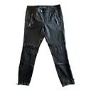 Leather slim pants Set