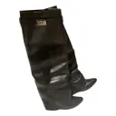 Shark leather riding boots Givenchy