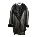 Leather coat Shearling - Vintage