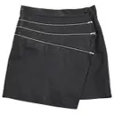 Black Leather Skirt Saint Laurent