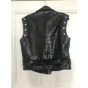 Spring Summer 2020 leather biker jacket The Kooples