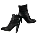SR1 leather buckled boots Sergio Rossi