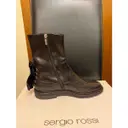 SR1 leather biker boots Sergio Rossi