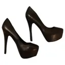 Leather heels Steve Madden