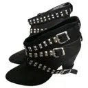 Leather strap boots Zara