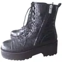 Leather lace up boots The Kooples