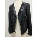 Leather biker jacket The Kooples