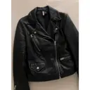 Leather biker jacket Topshop
