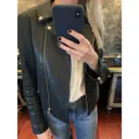 Leather biker jacket Topshop Boutique