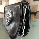Leather clutch bag Tory Burch