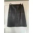 Buy Totême Leather mid-length skirt online