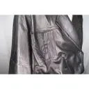 Leather coat Valentino Garavani - Vintage