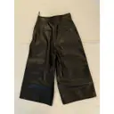 Buy Valentino Garavani Leather mid-length skirt online