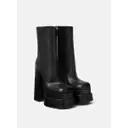 Leather ankle boots Versace