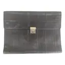 Leather clutch bag Versace - Vintage