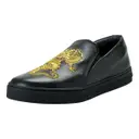 Leather flats Versace