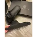 Leather mules Versace
