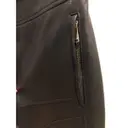 Leather slim pants Versace