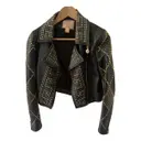 Leather short vest Versace x H&M