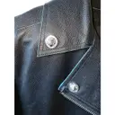 Leather short vest Versus