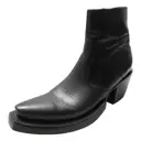 Leather western boots Vetements